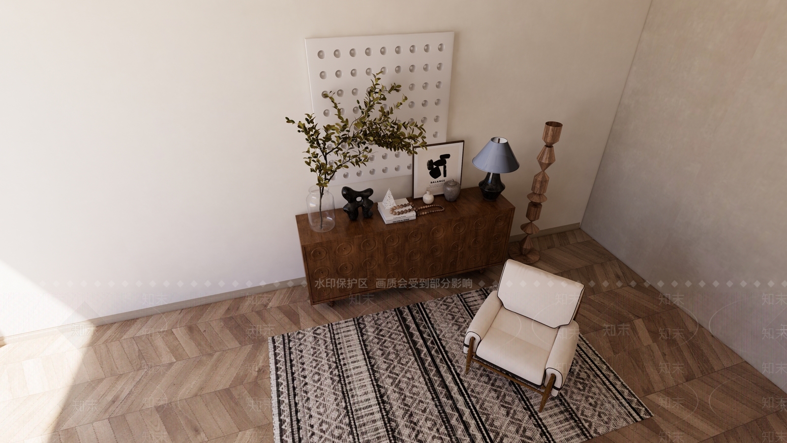 新中式中式斗柜SU模型下载【ID:1184683360】