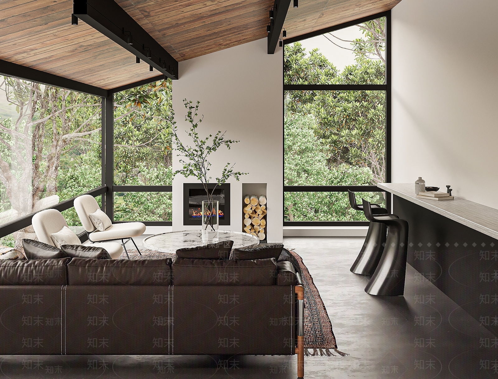 工业家居客厅3D模型下载【ID:1184686640】