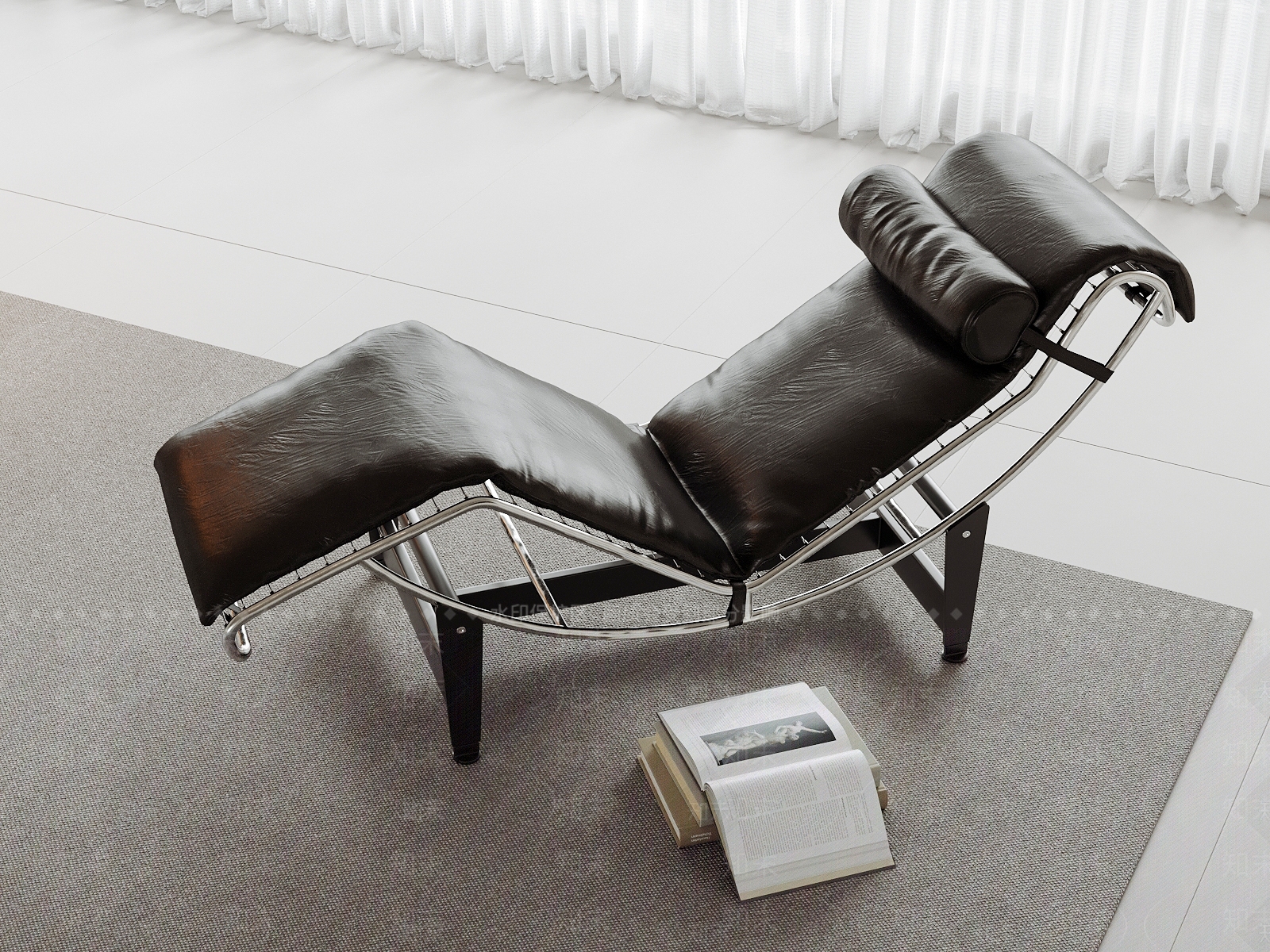 现代躺椅3D模型下载【ID:1184691702】