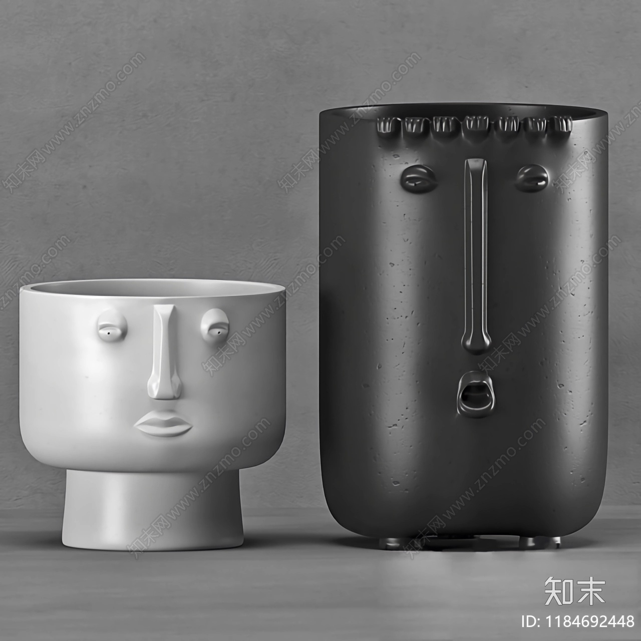 现代北欧罐子3D模型下载【ID:1184692448】