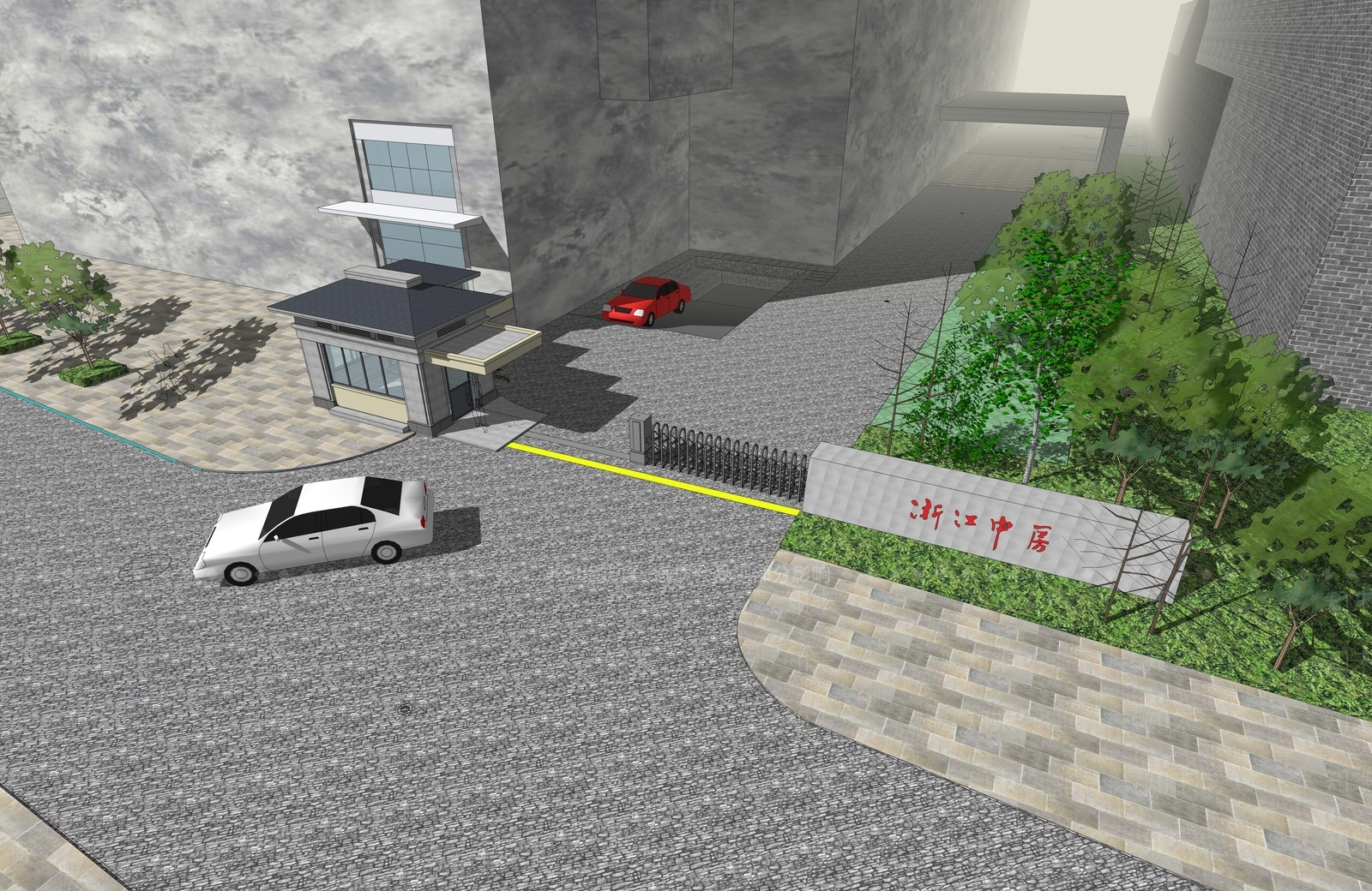 现代小公建SU模型下载【ID:1184699296】