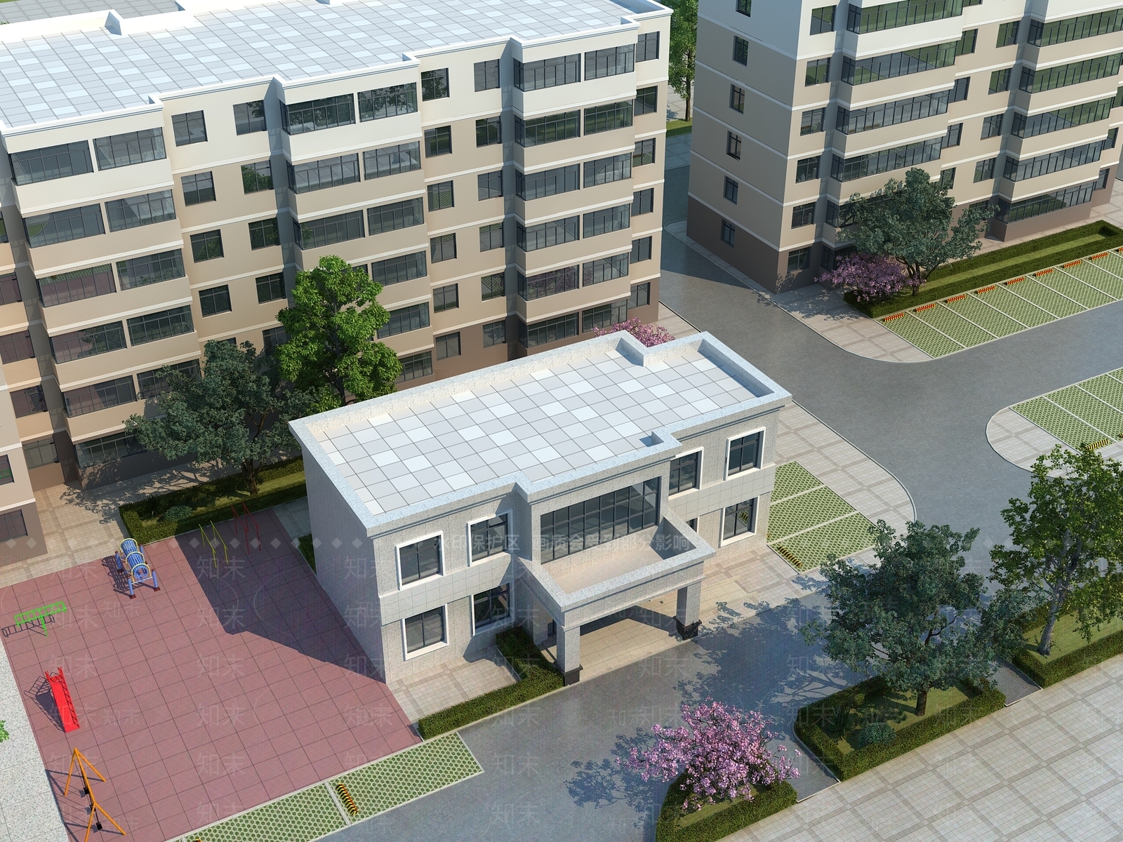 现代办公楼3D模型下载【ID:1184703277】