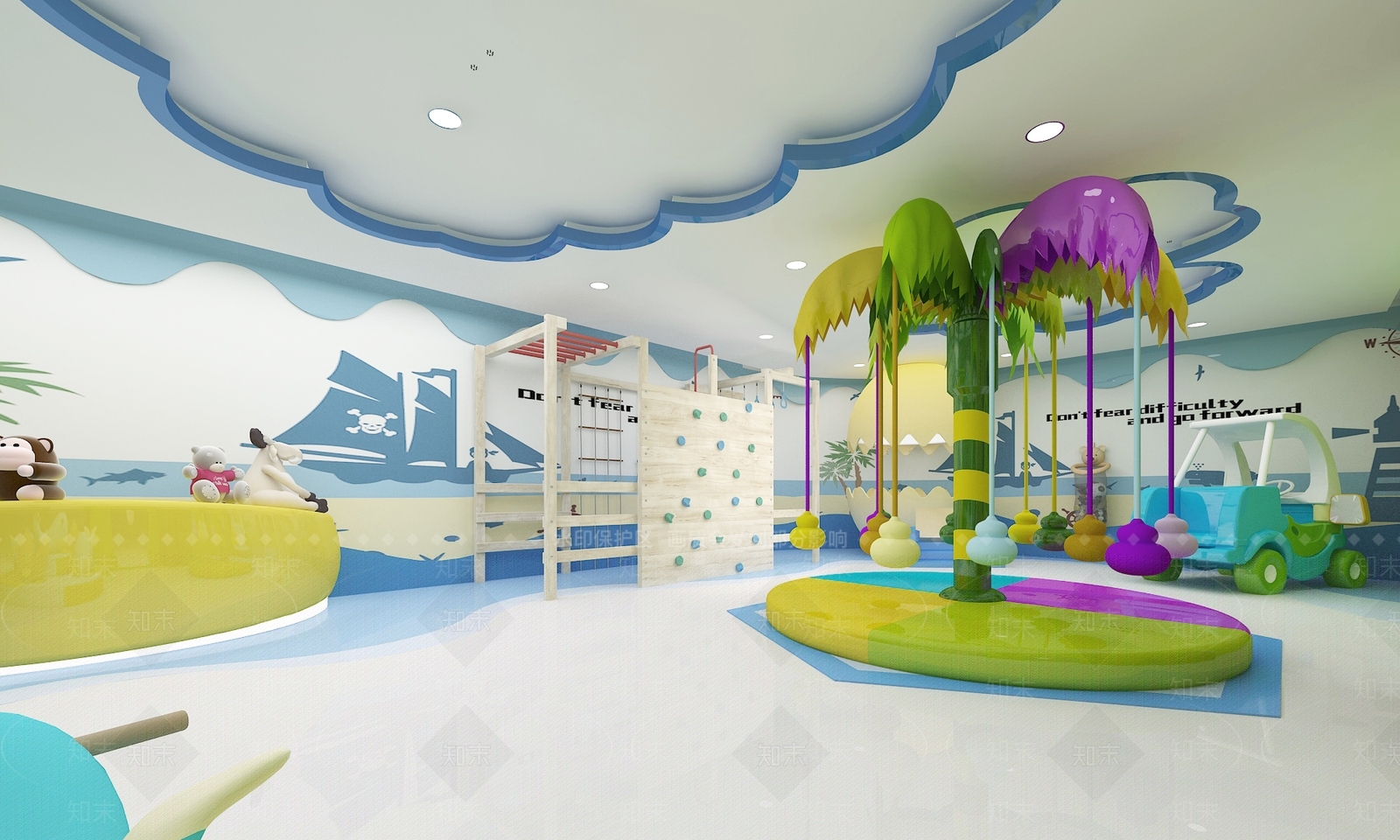 现代幼儿园3D模型下载【ID:1184704621】