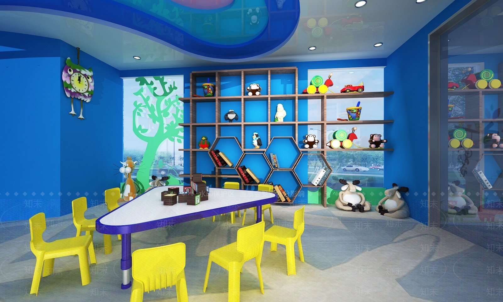现代幼儿园3D模型下载【ID:1184707750】