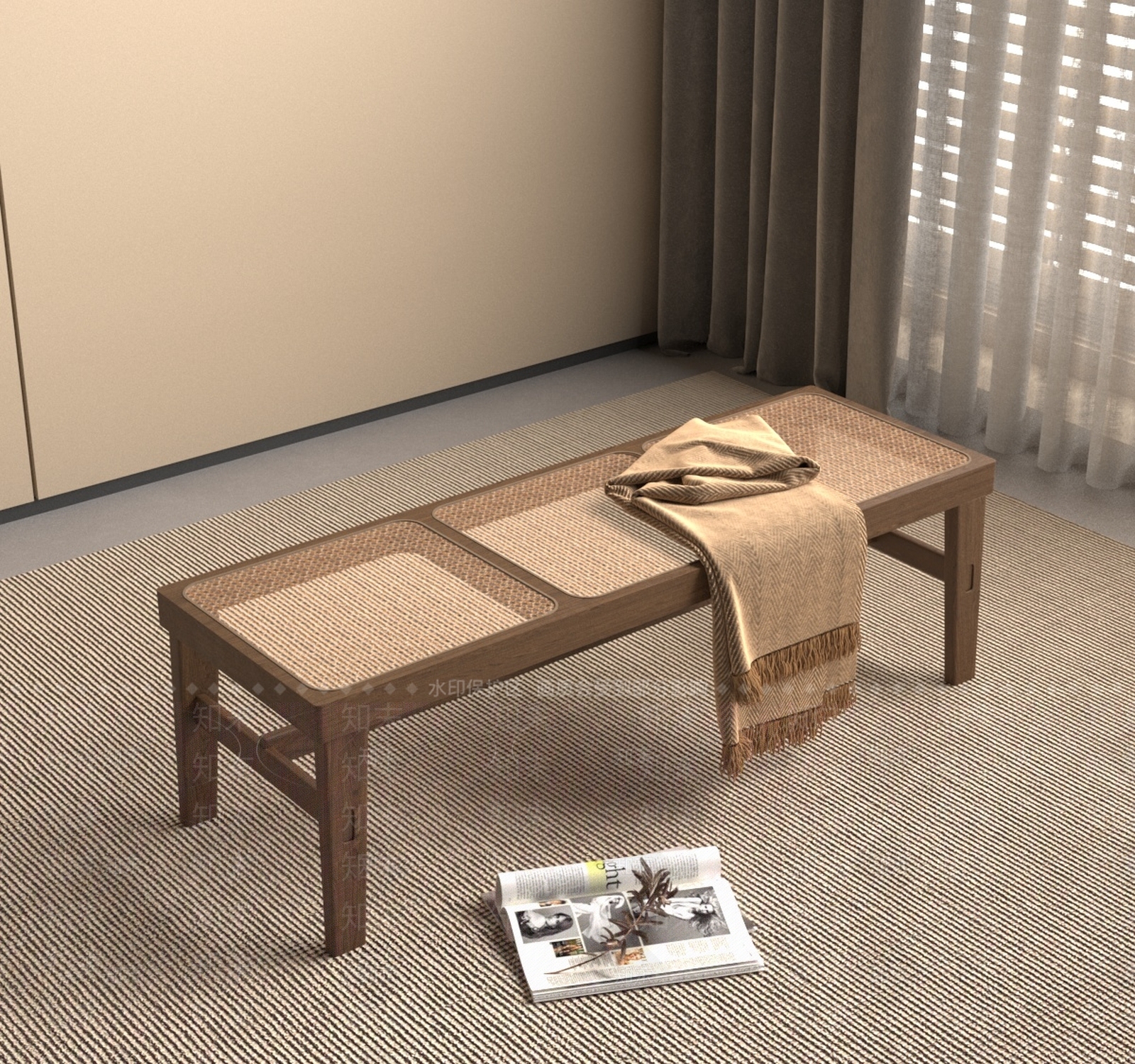 侘寂中古其他凳子3D模型下载【ID:1184708868】