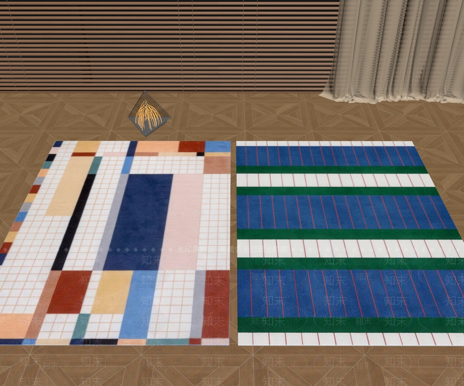 现代地毯3D模型下载【ID:1184712087】