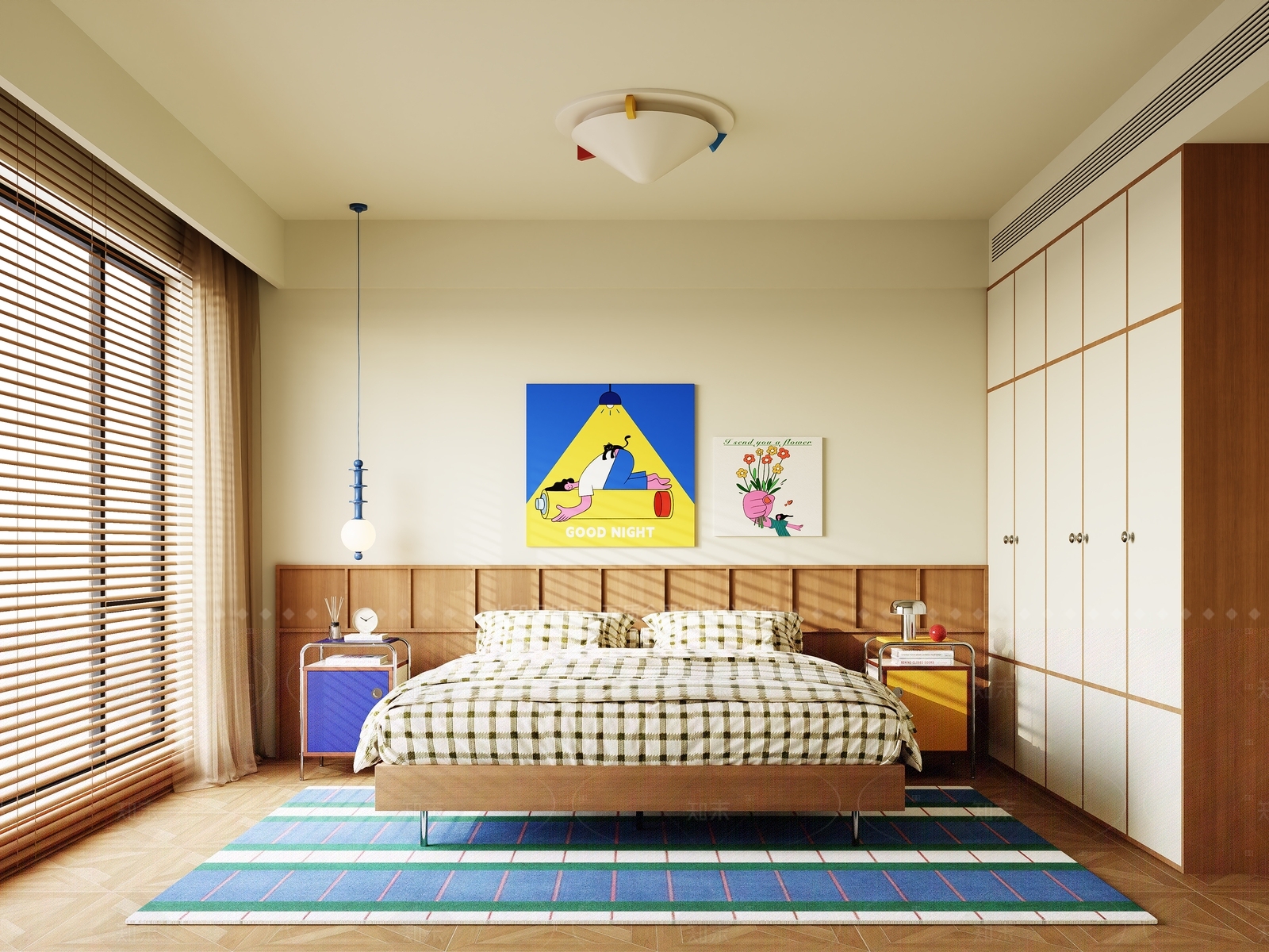 现代家居卧室SU模型下载【ID:1216069967】