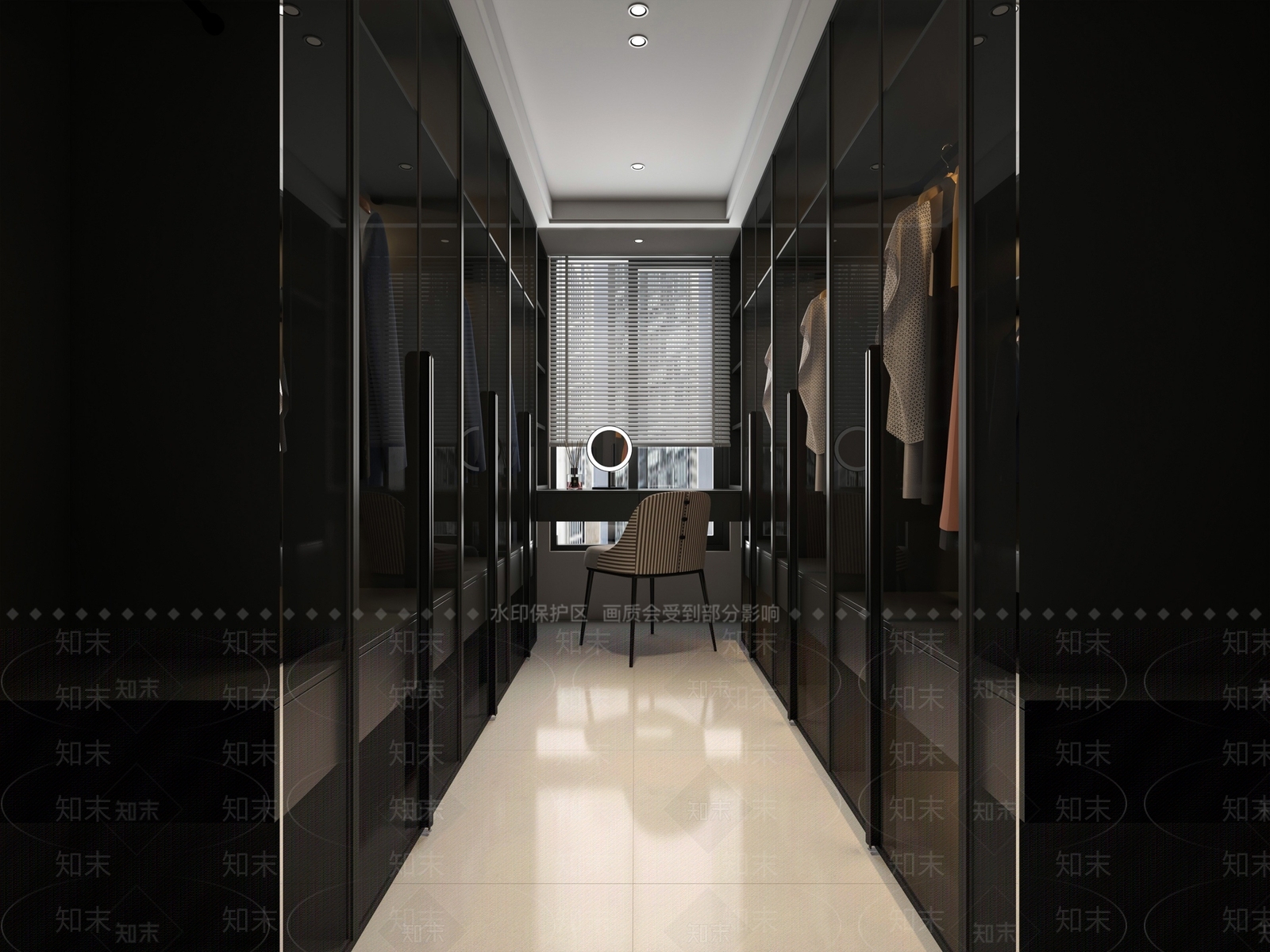 现代衣帽间3D模型下载【ID:1184716670】