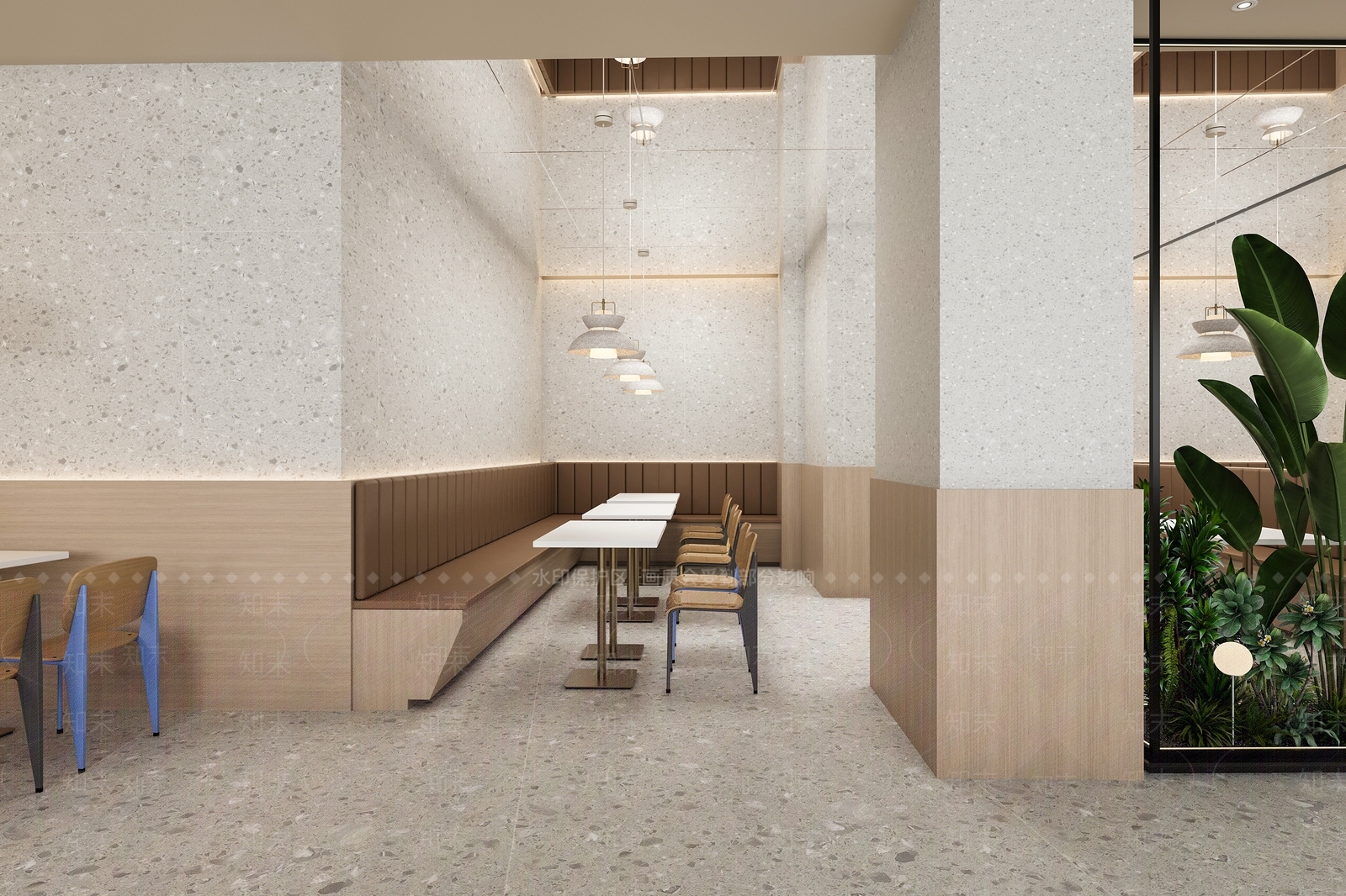 现代食堂3D模型下载【ID:1184723249】