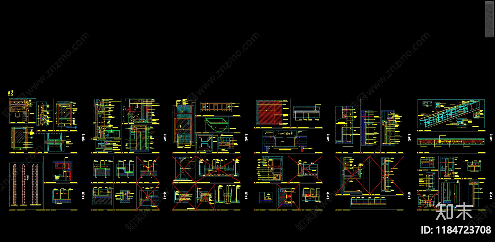 现代其他工装空间cad施工图下载【ID:1184723708】