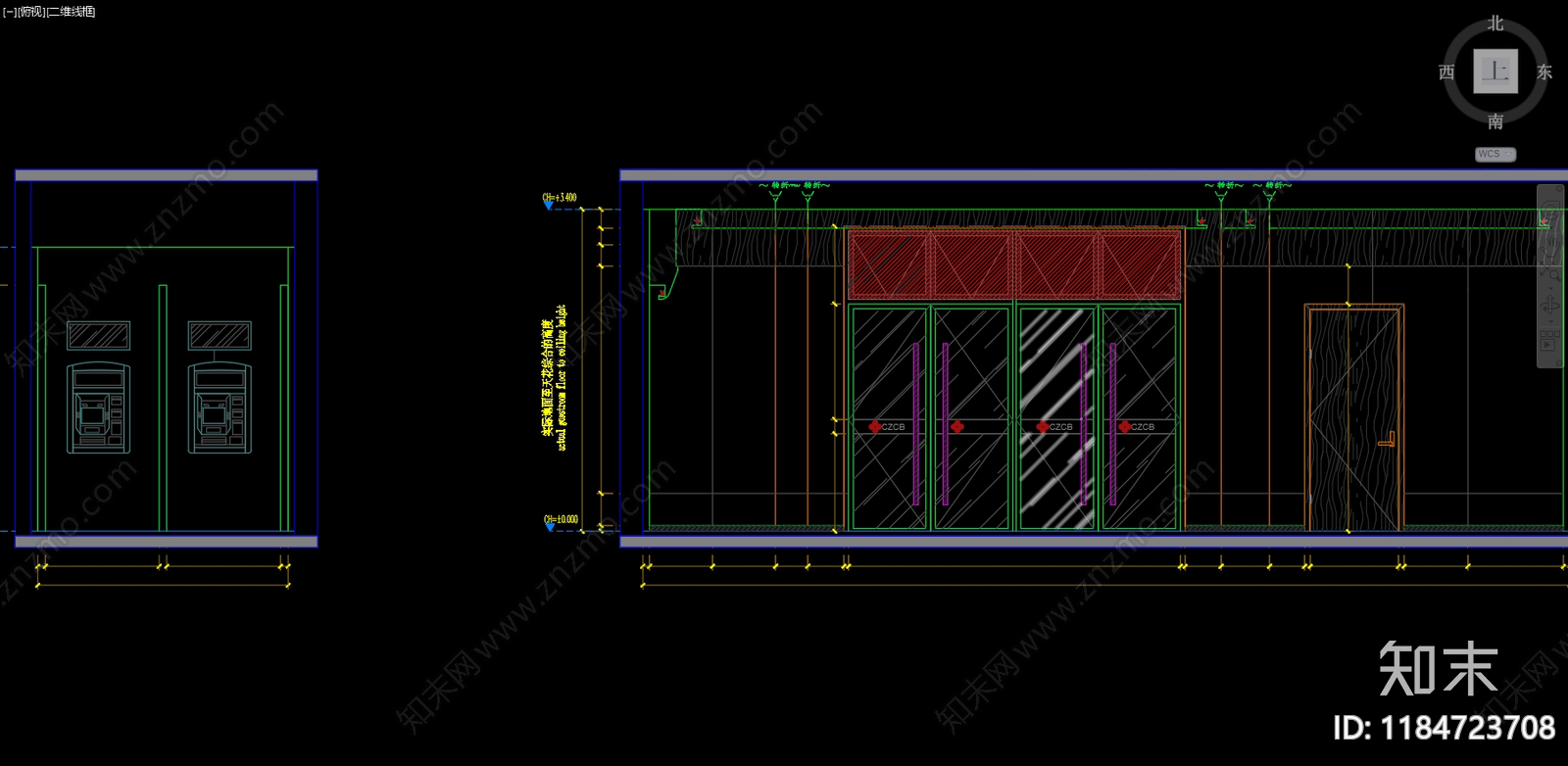 现代其他工装空间cad施工图下载【ID:1184723708】