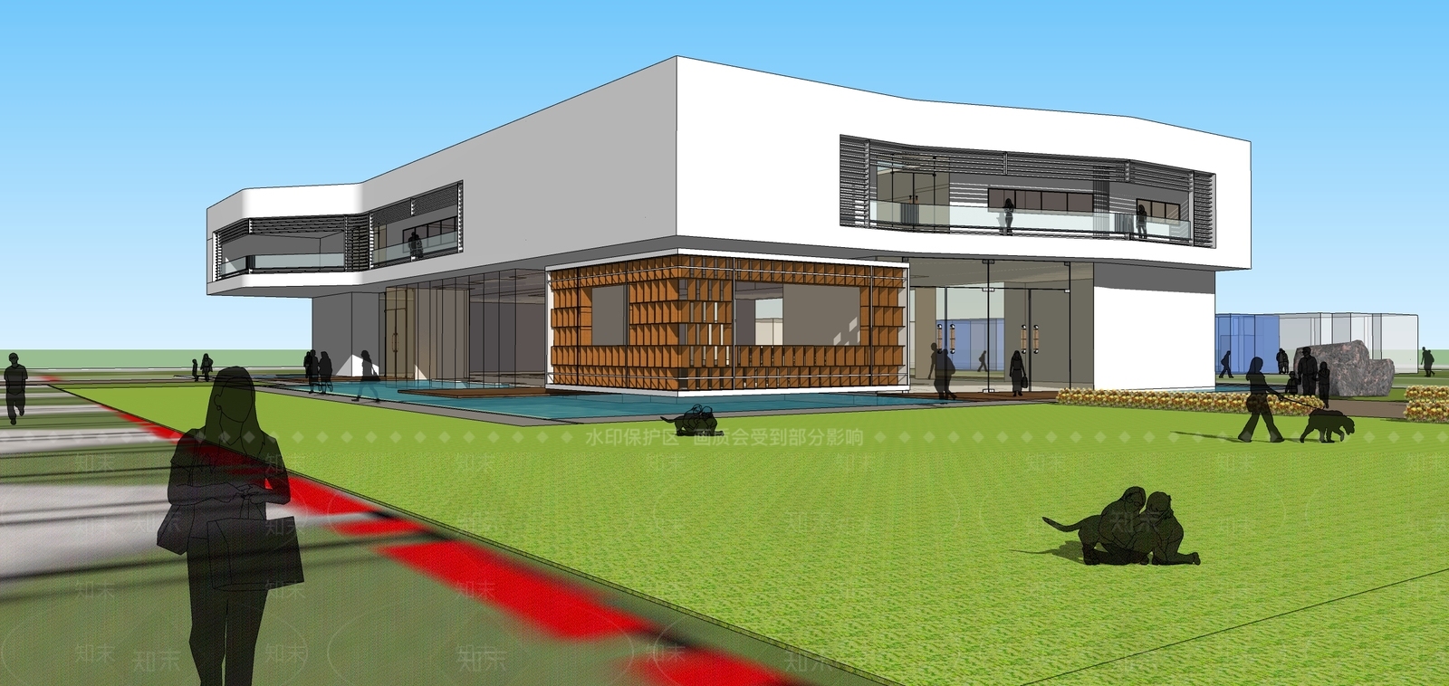 现代小公建SU模型下载【ID:1184725728】