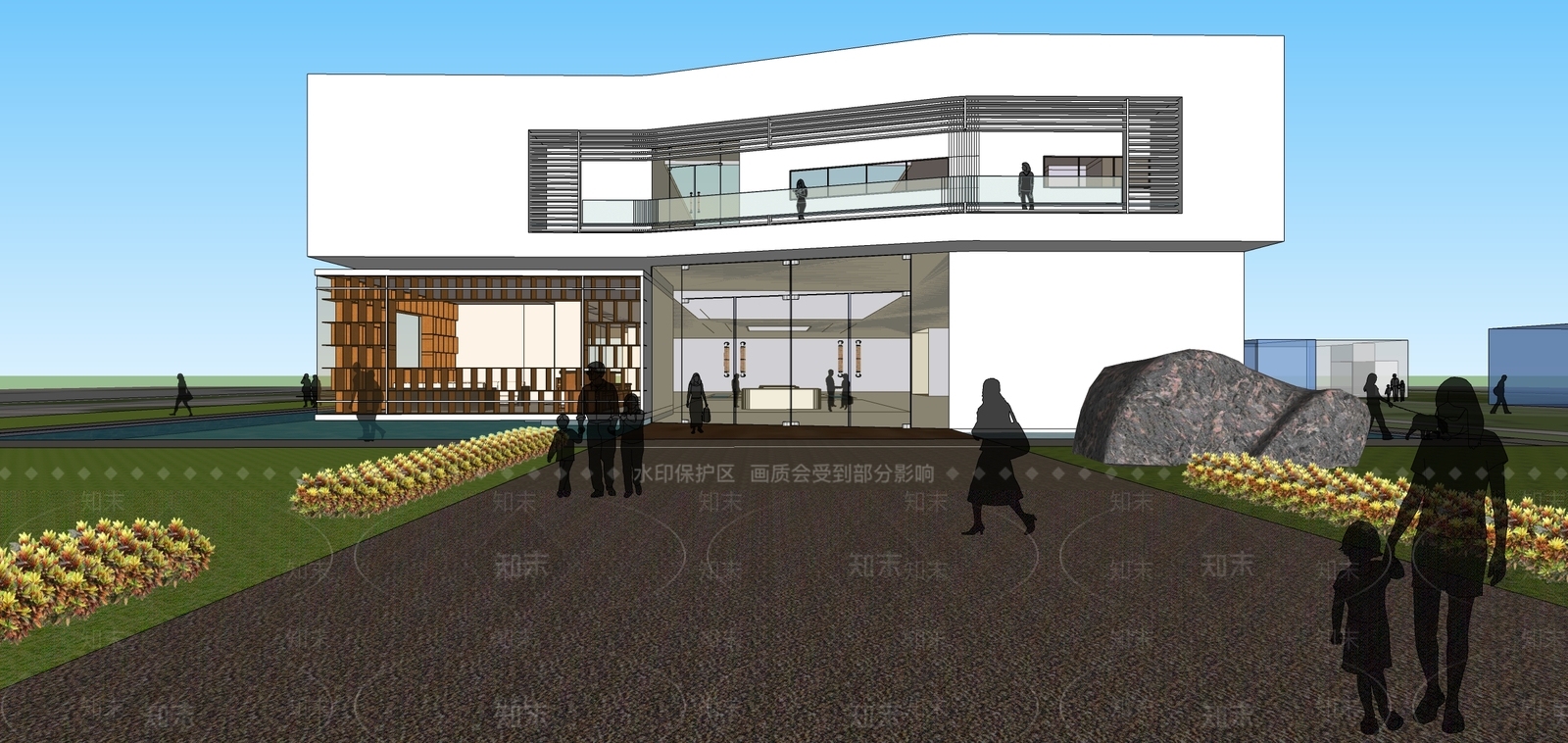 现代小公建SU模型下载【ID:1184725728】