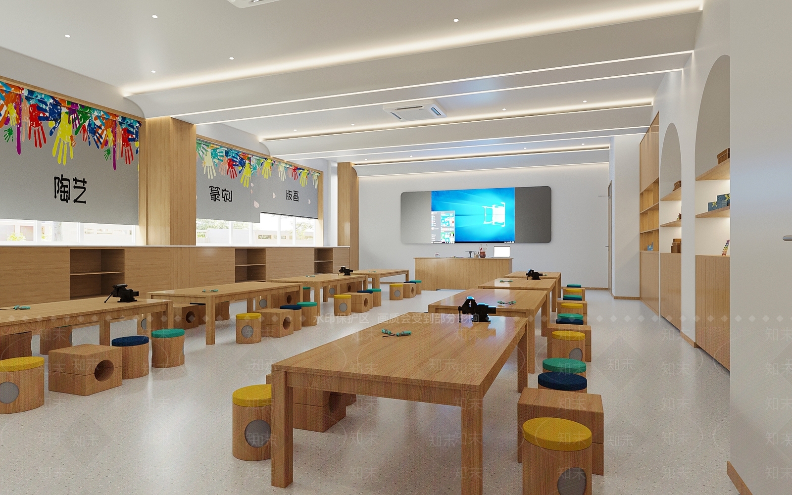 现代幼儿园3D模型下载【ID:1184726745】