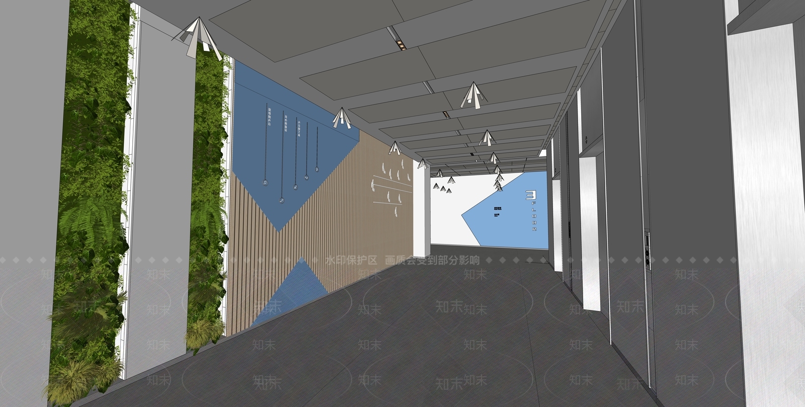 现代简约其他公共空间SU模型下载【ID:1184728584】