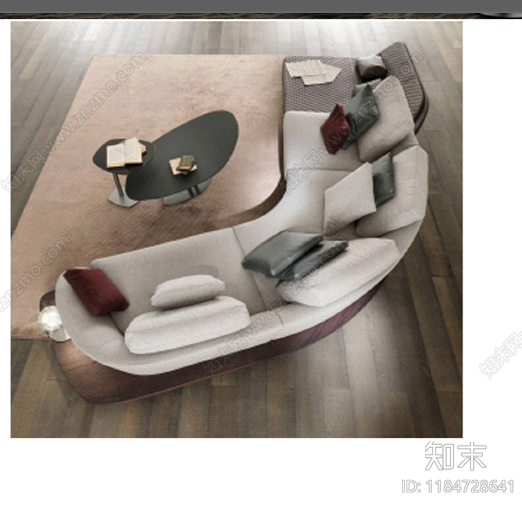 现代北欧沙发施工图下载【ID:1184728641】