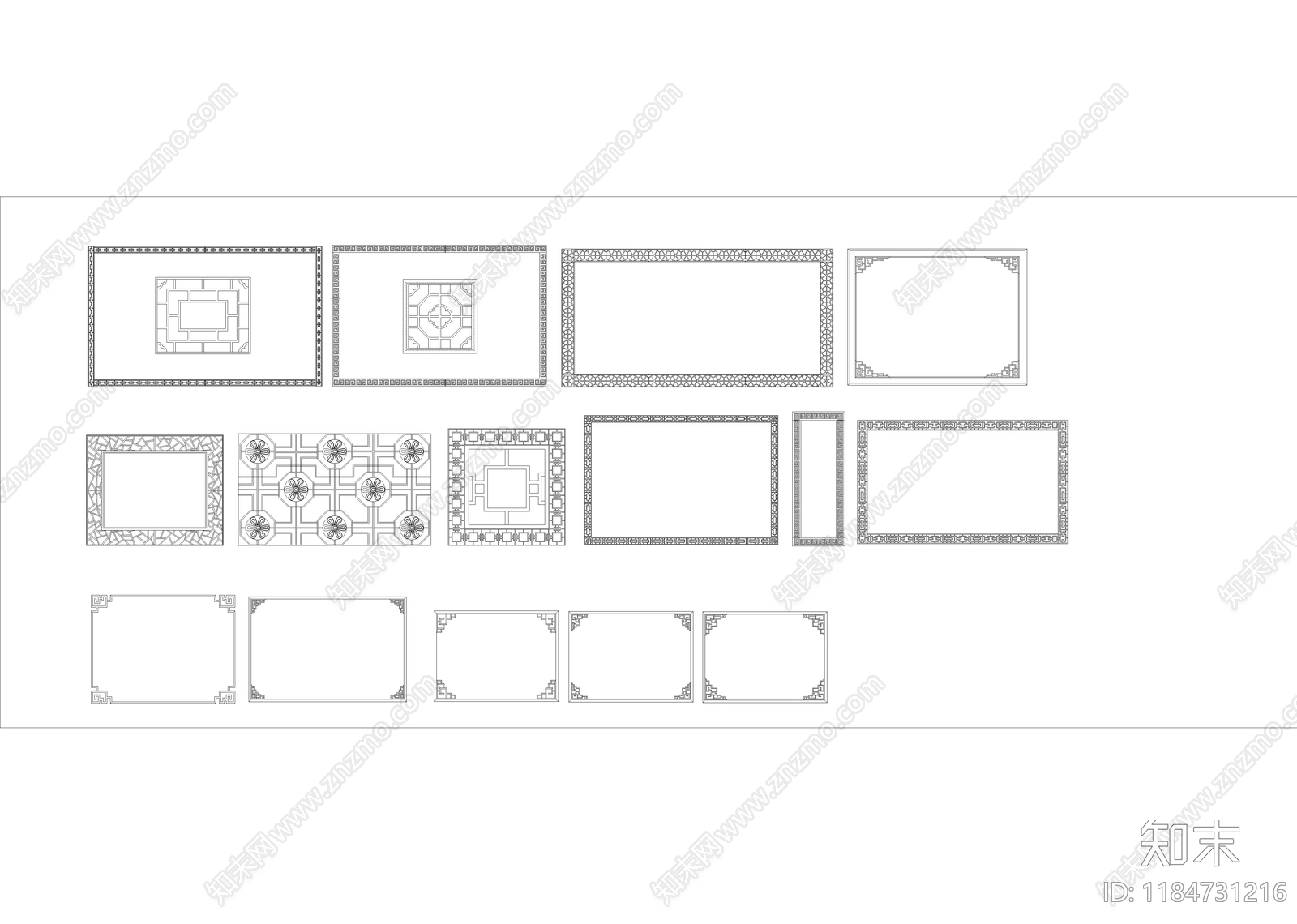 现代综合景观图库cad施工图下载【ID:1184731216】