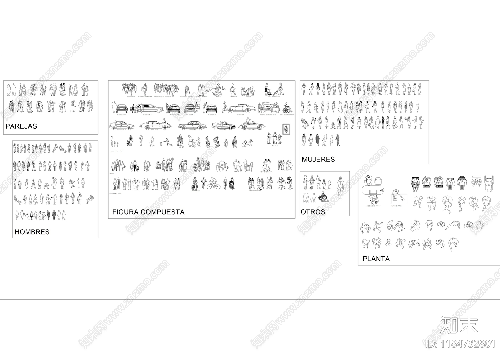 现代综合景观图库cad施工图下载【ID:1184732801】