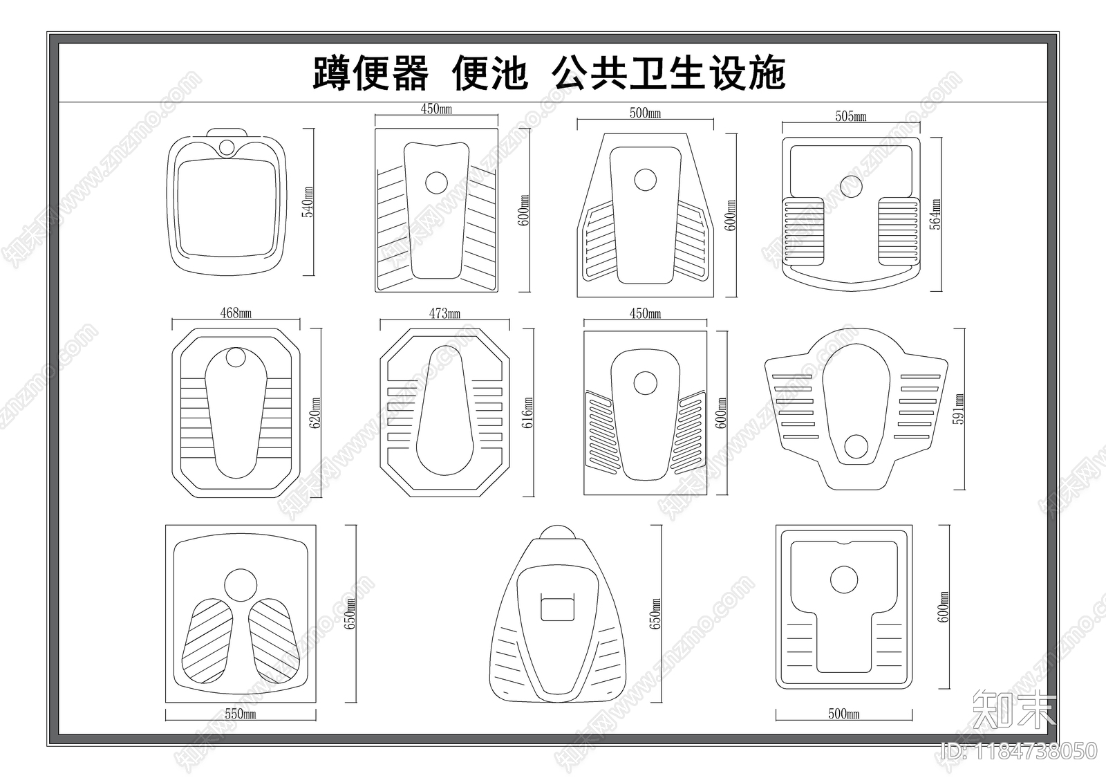 现代卫浴设施施工图下载【ID:1184738050】