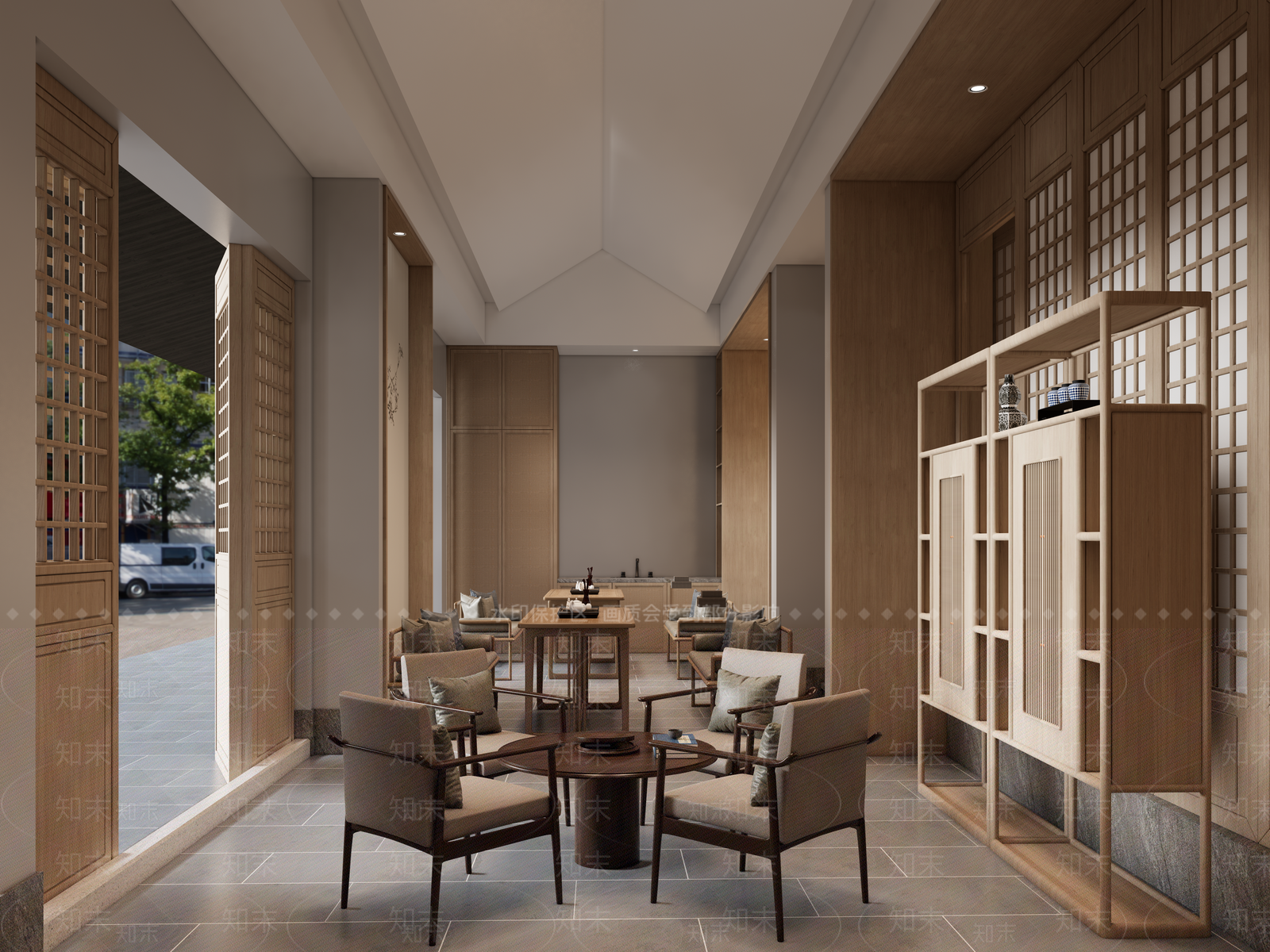 新中式其他店铺SU模型下载【ID:1184741352】
