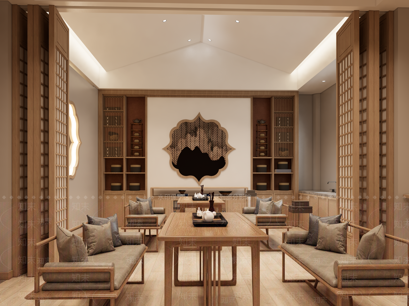 新中式其他店铺SU模型下载【ID:1184741352】