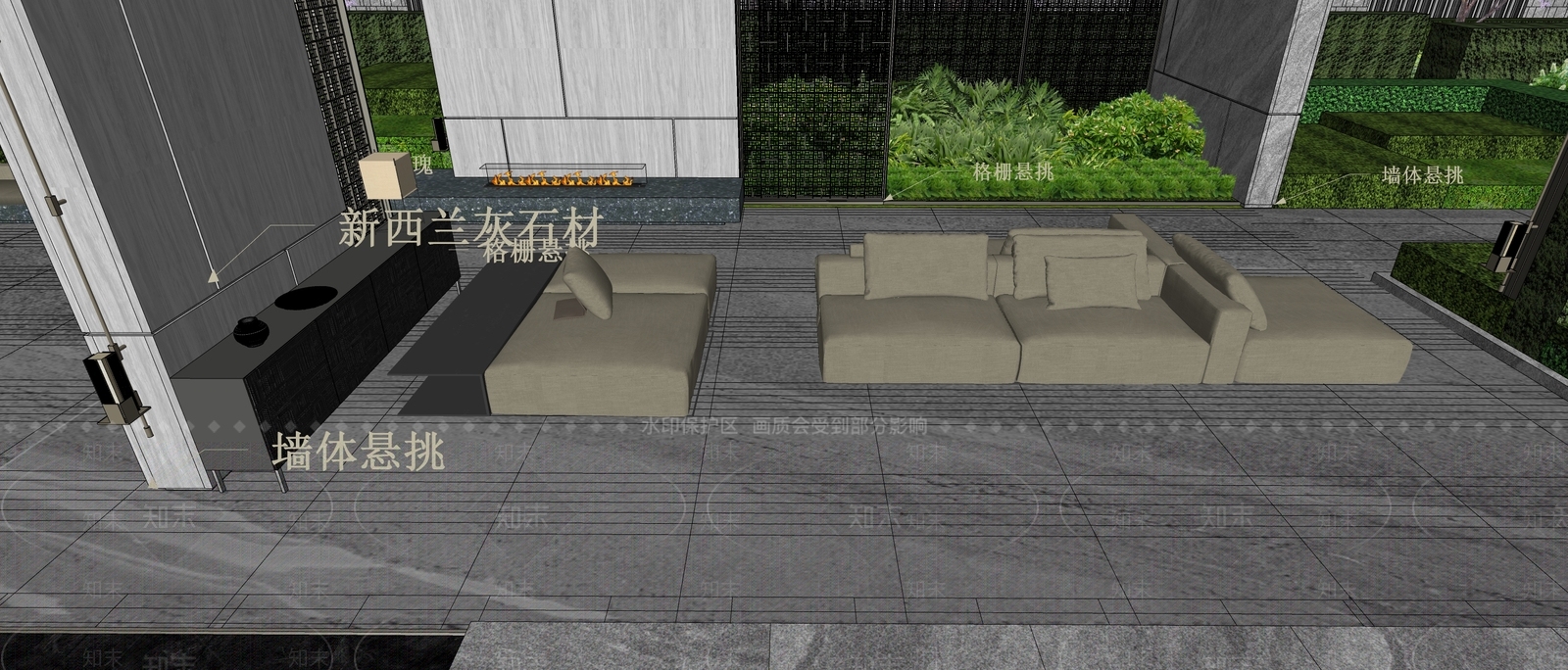 现代双人沙发SU模型下载【ID:1184741502】