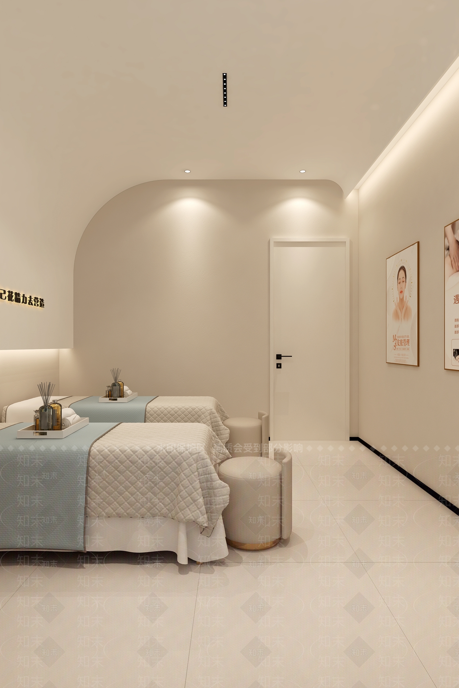 现代奶油美容院3D模型下载【ID:1184742362】