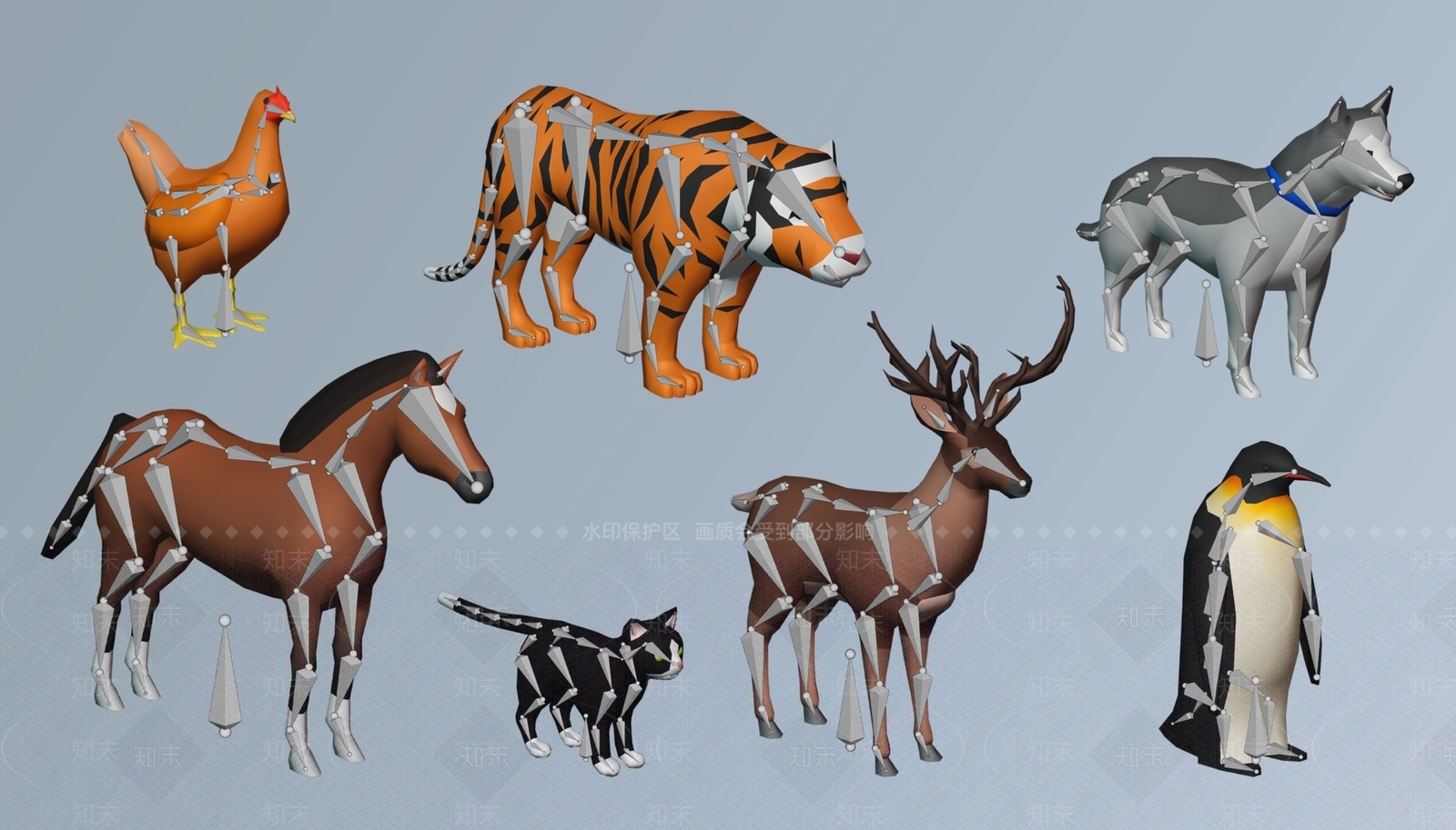 其他动物3D模型下载【ID:1184742577】