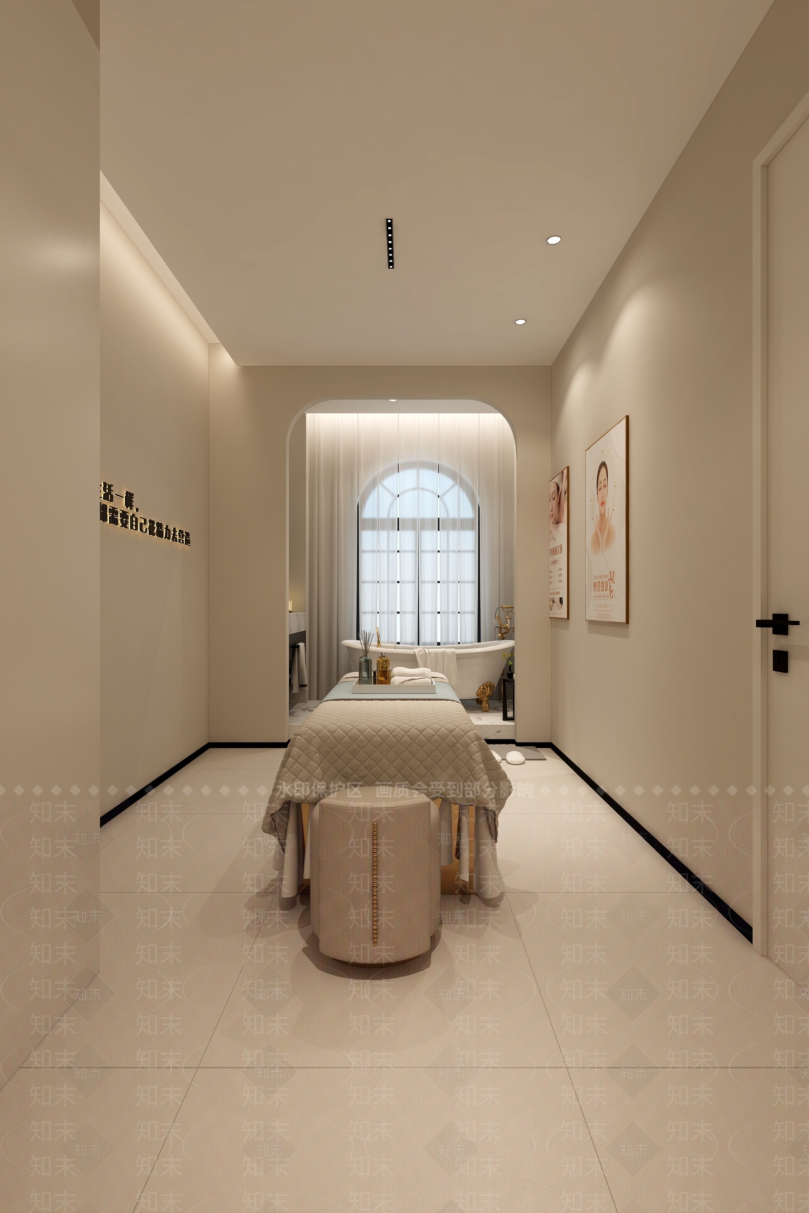 现代奶油美容院3D模型下载【ID:1184742701】