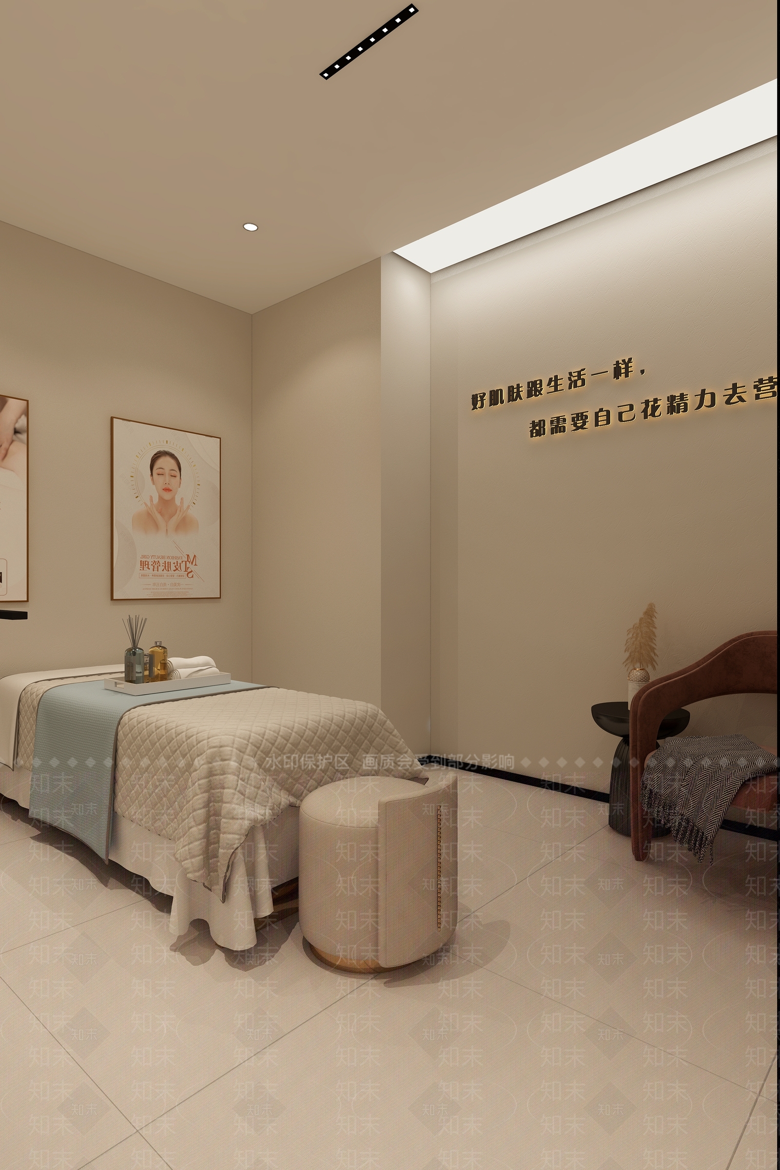 现代奶油美容院3D模型下载【ID:1184744474】