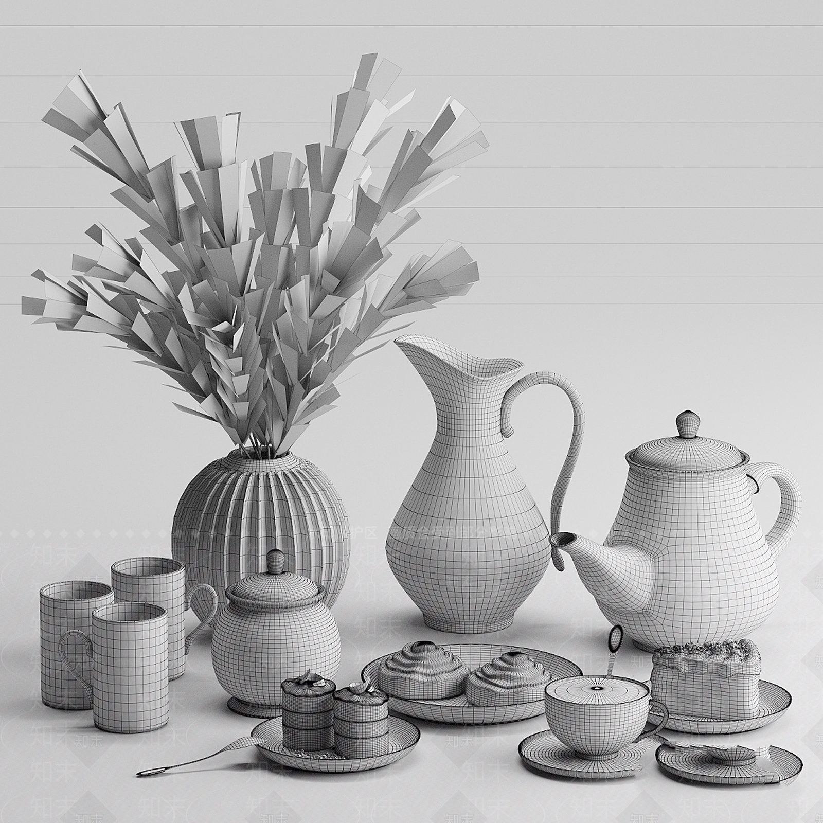 酒水食物3D模型下载【ID:1184751608】