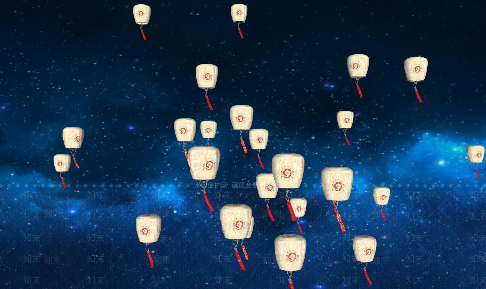 新中式灯笼SU模型下载【ID:1184756331】