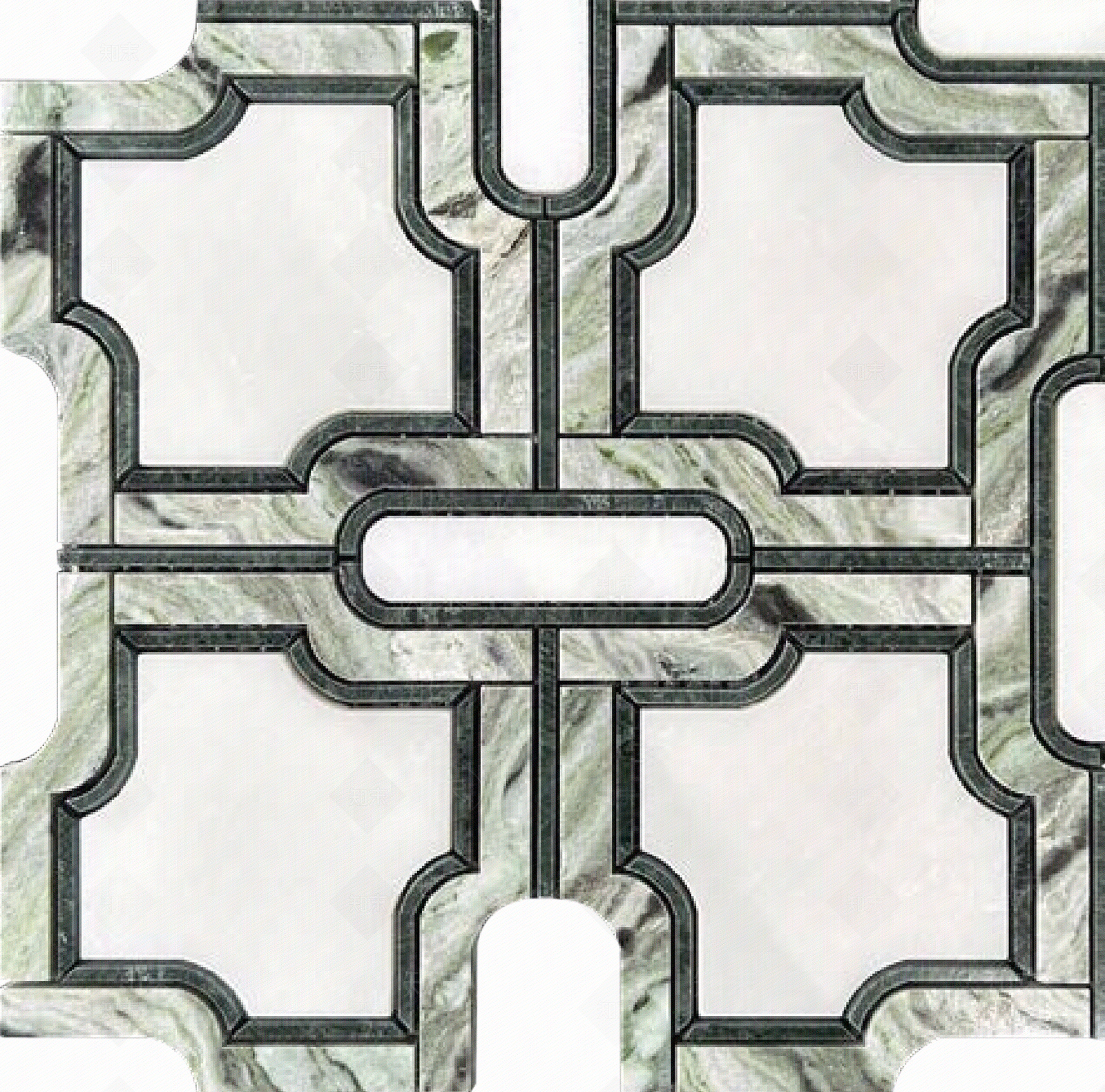 新中式轻奢石材拼花贴图下载【ID:1184764350】