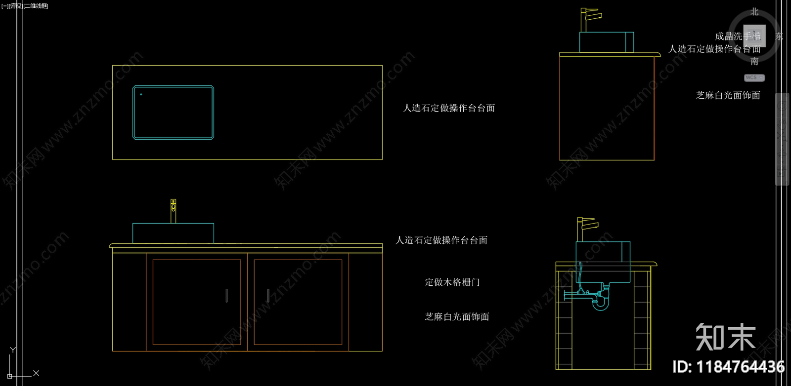 现代庭院cad施工图下载【ID:1184764436】