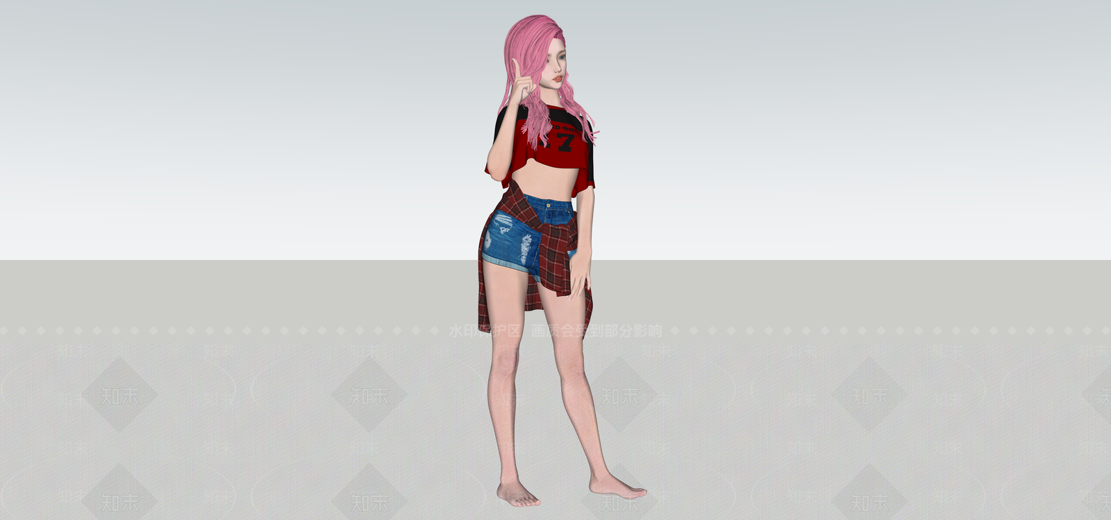 女人SU模型下载【ID:1184767181】