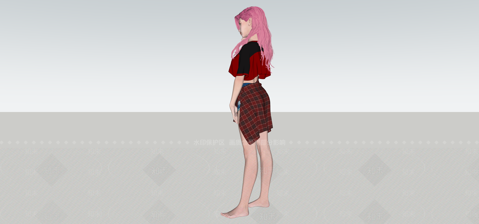 女人SU模型下载【ID:1184767181】