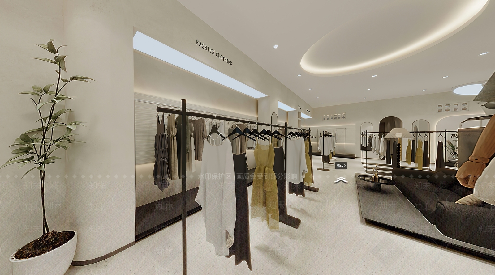 现代服装店3D模型下载【ID:1184810837】