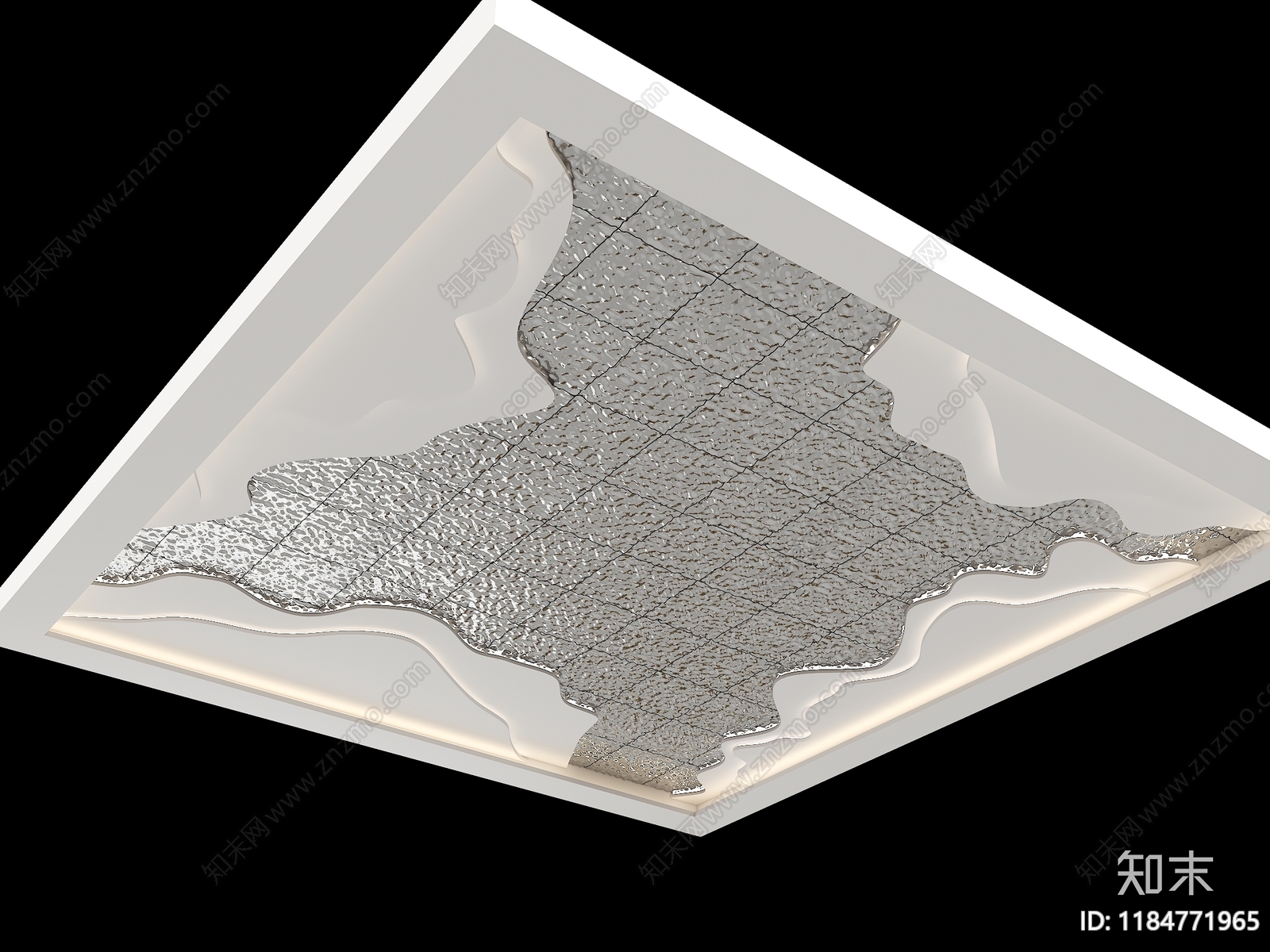现代吊顶SU模型下载【ID:1184771965】