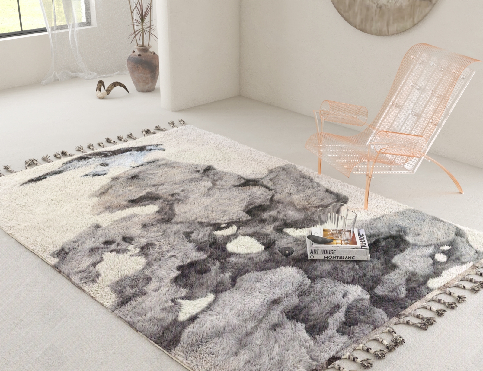 现代新中式地毯3D模型下载【ID:1184772515】