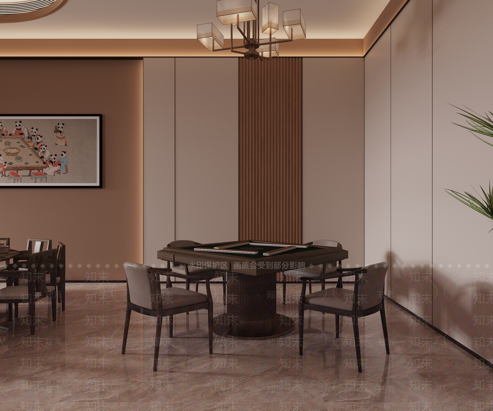 现代茶馆3D模型下载【ID:1215008444】