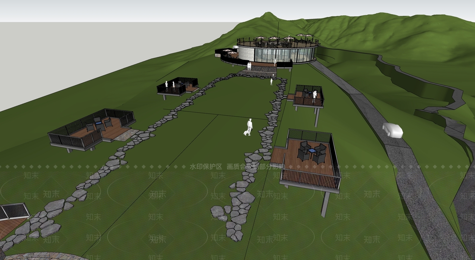现代简约小公建SU模型下载【ID:1184783436】