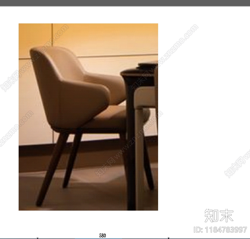 北欧椅子施工图下载【ID:1184783997】