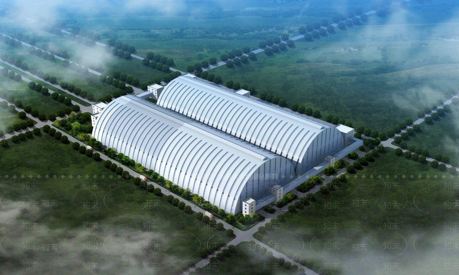 现代厂房3D模型下载【ID:1184788379】