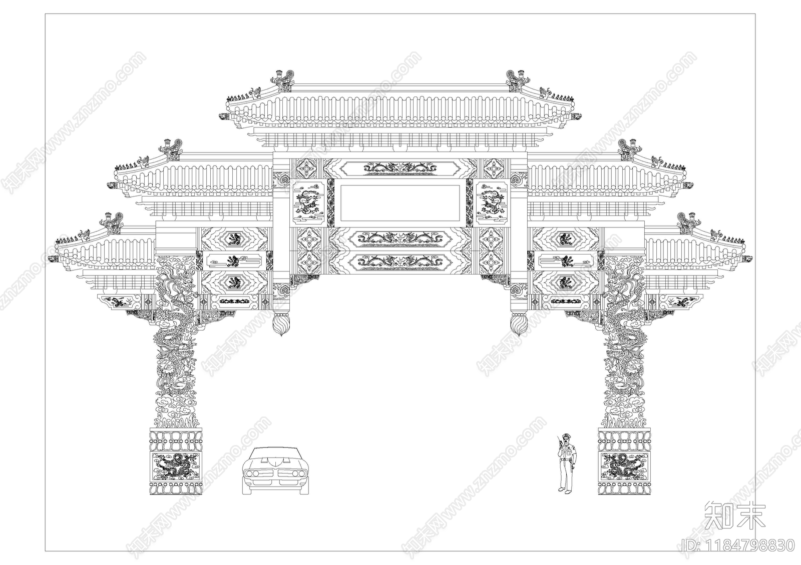 中式新中式古建施工图下载【ID:1184798830】