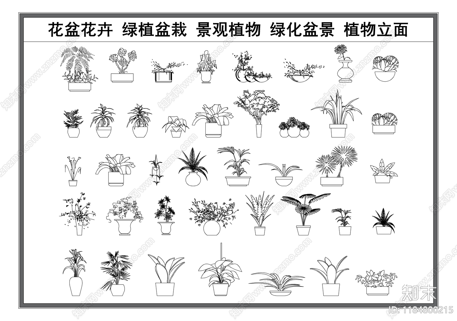 现代花施工图下载【ID:1184800215】