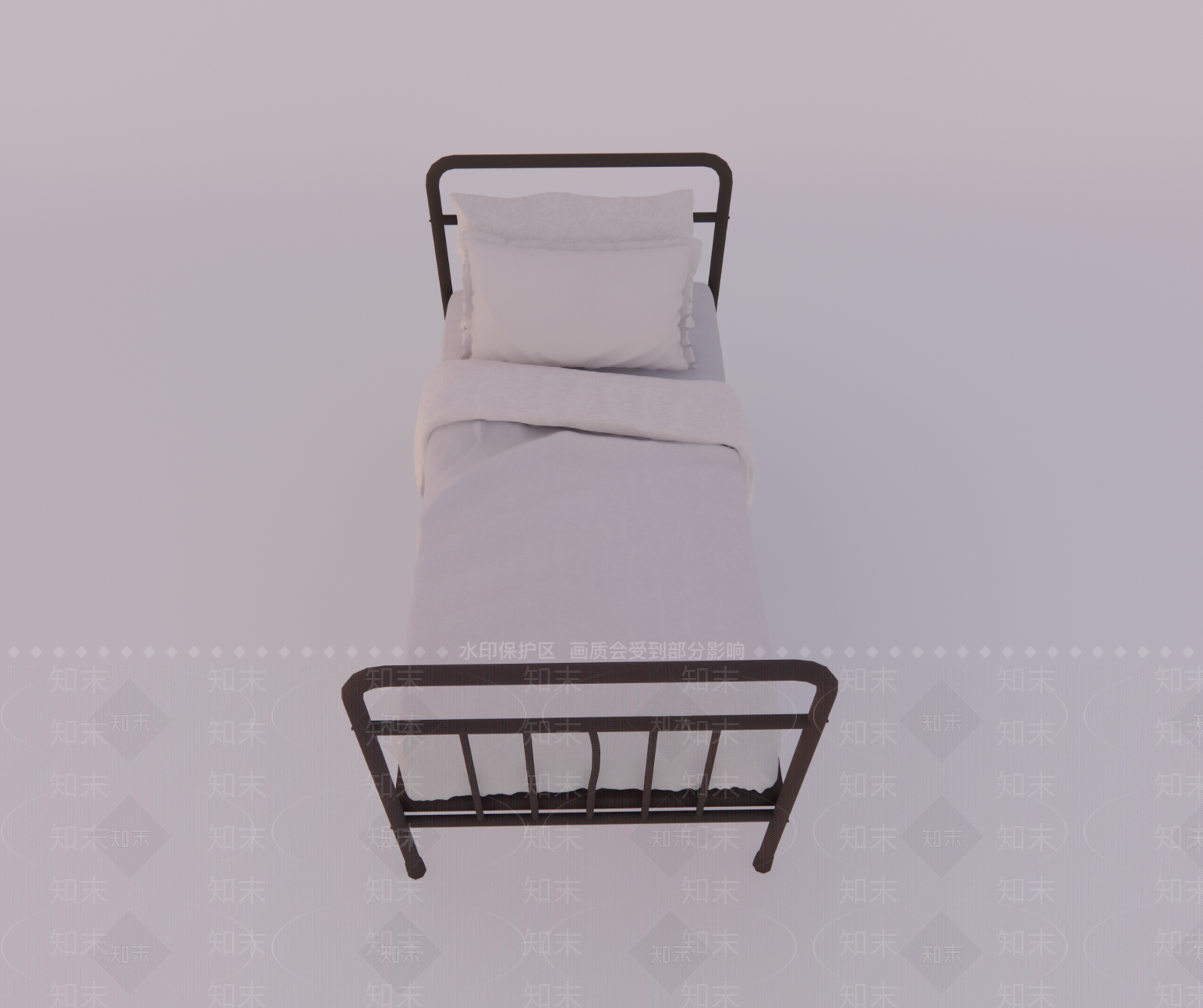 单人床SU模型下载【ID:1184803823】