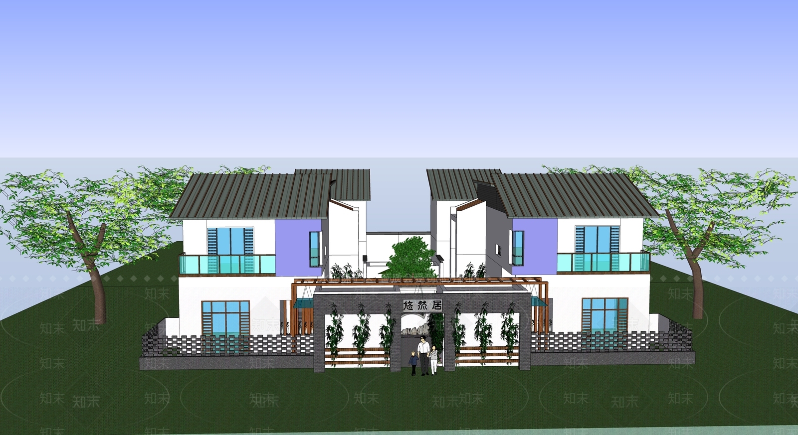 中式会所SU模型下载【ID:1184809244】