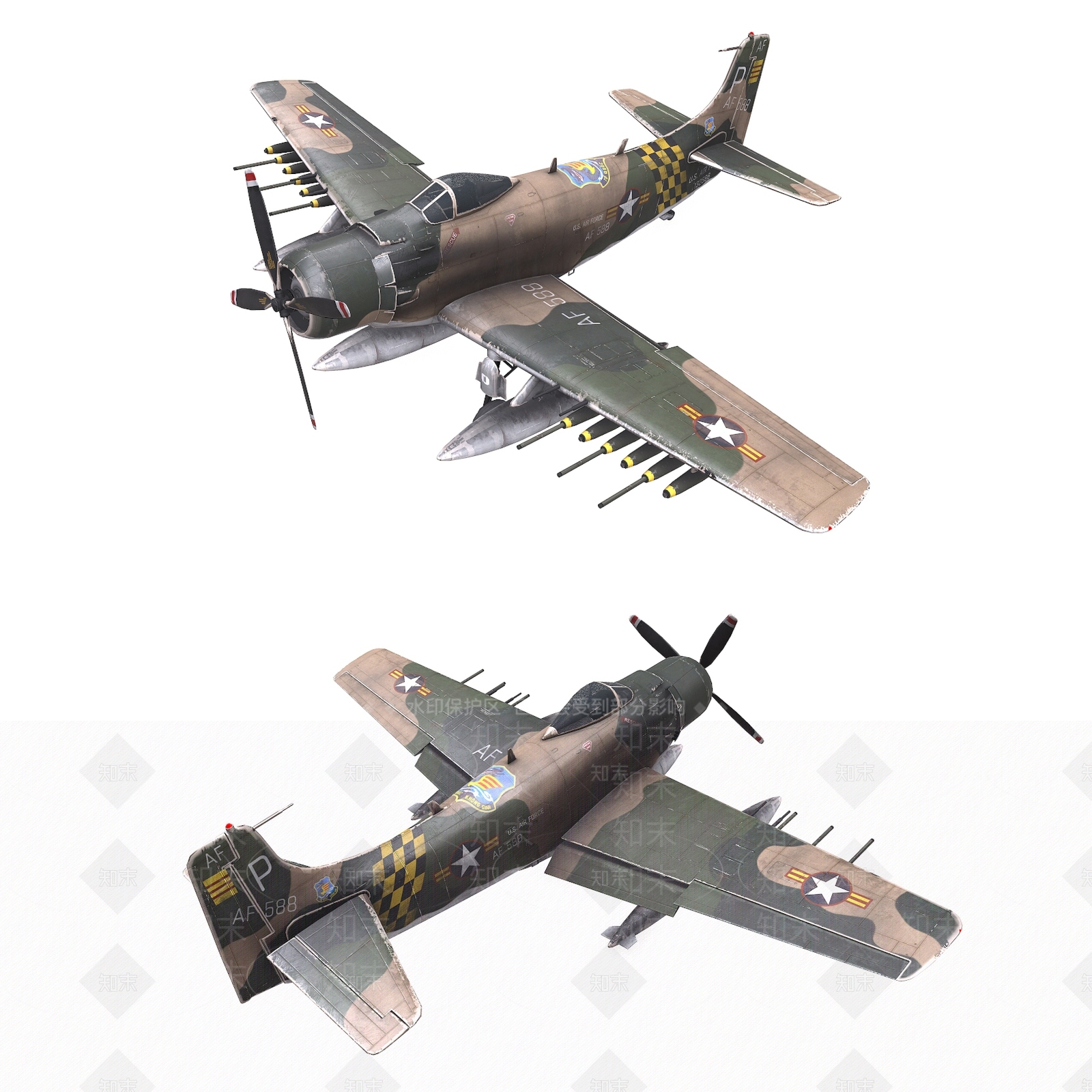 现代道格拉斯3D模型下载【ID:1184836461】