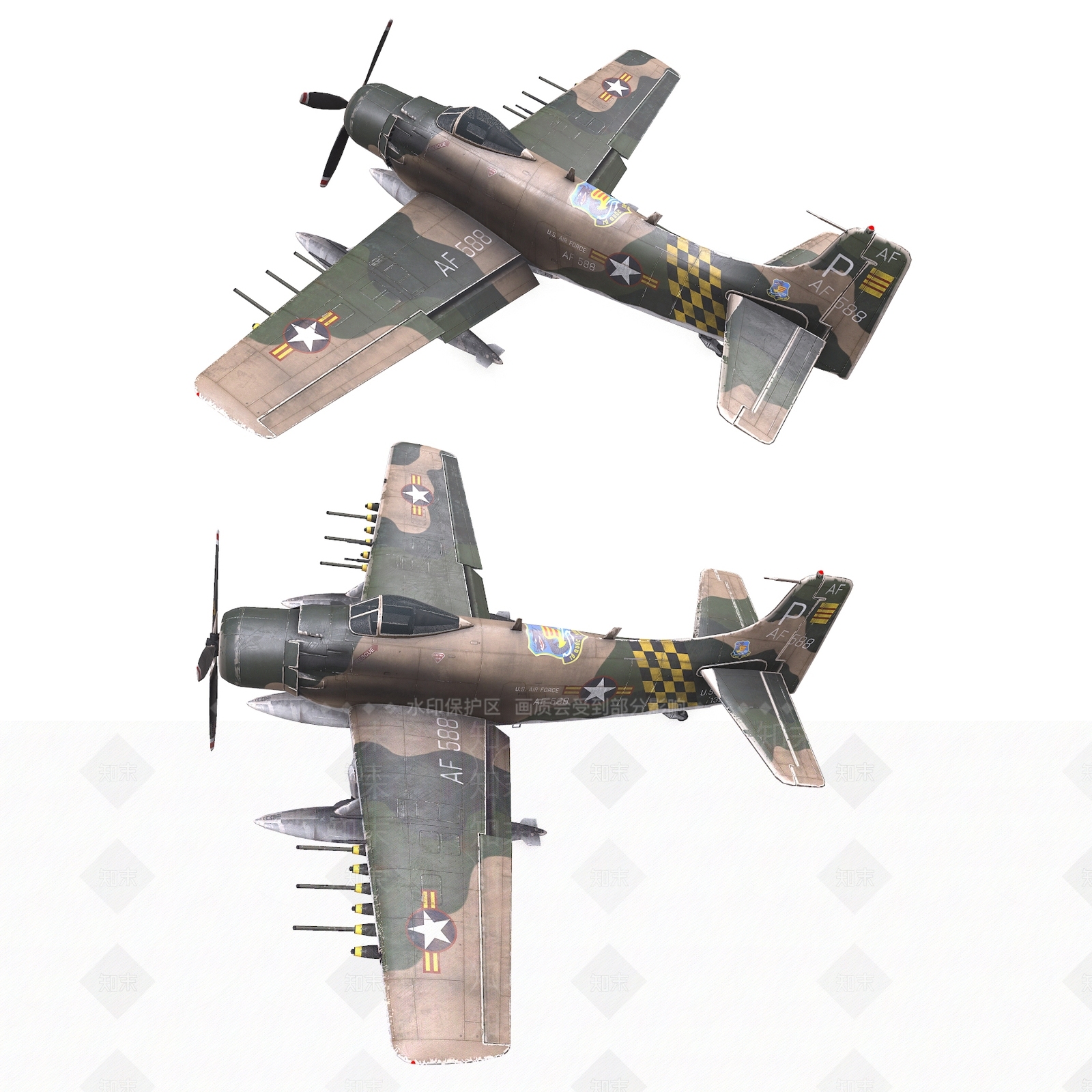 现代道格拉斯3D模型下载【ID:1184836461】