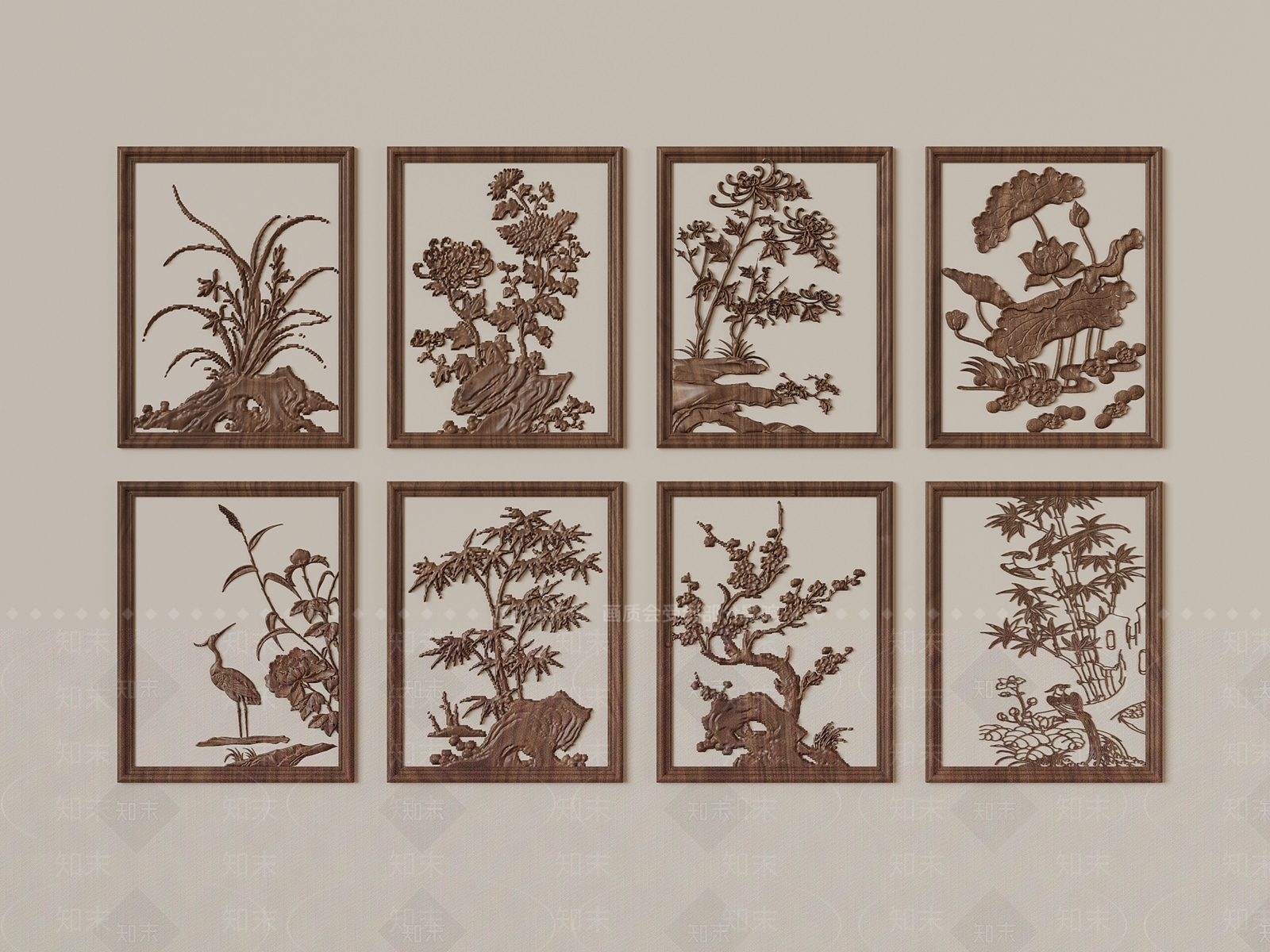 中式雕花SU模型下载【ID:1184840441】